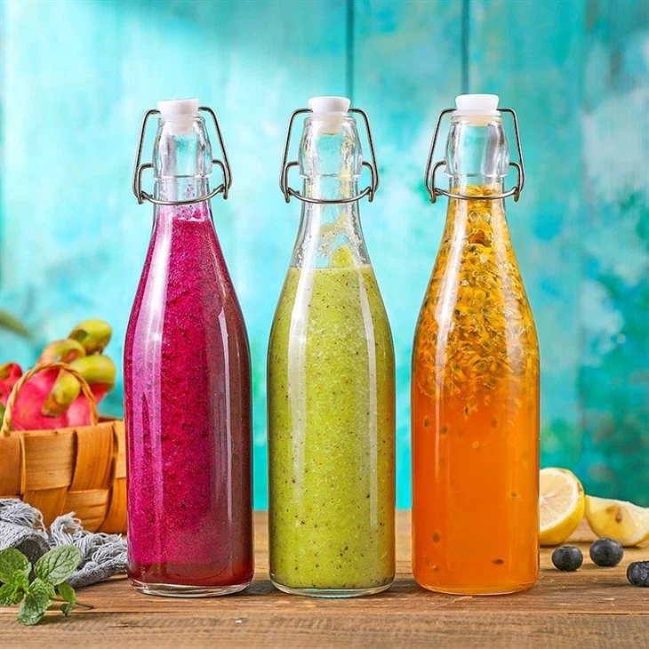 500ml round glass wine bottle